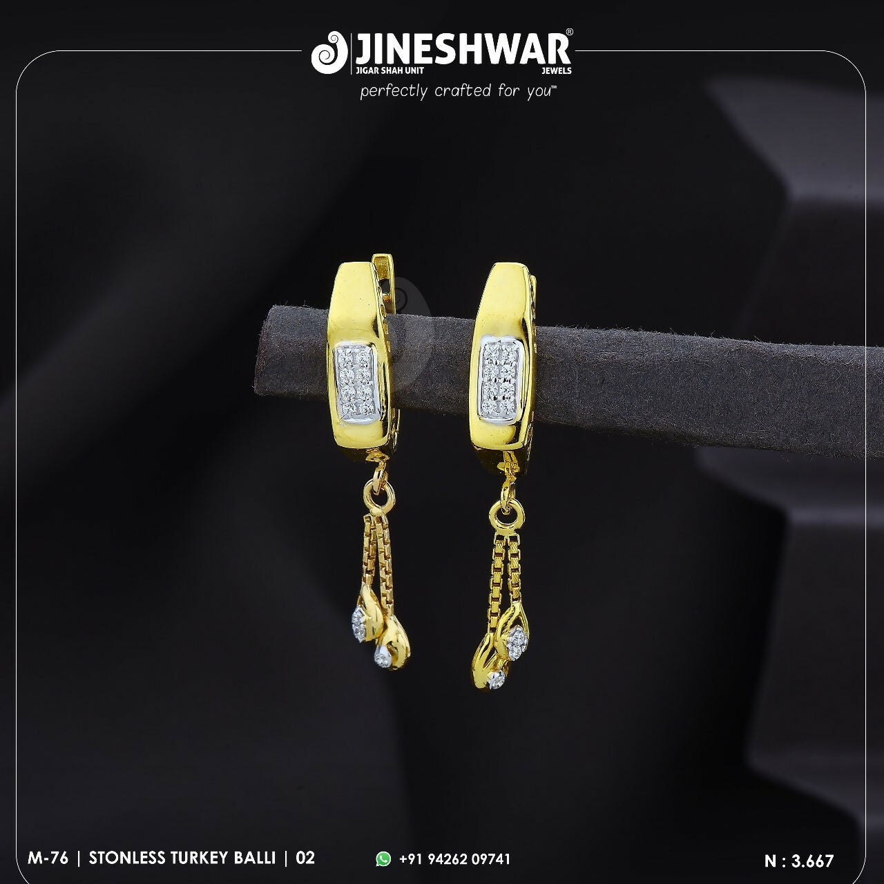 18kt Stonless Turkey Bali Sarafa Bazar India