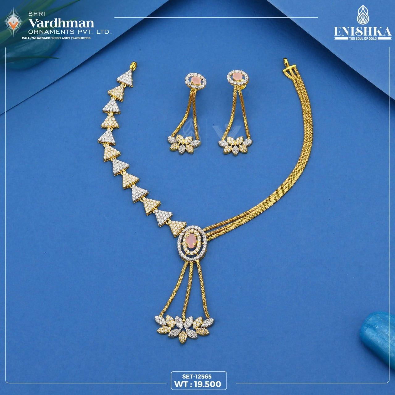 CZ Necklace Sarafa Bazar India