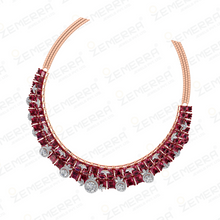 Luxury 14K Gold diamond Necklace Set Latest Jewelry Collection Sarafa Bazar India