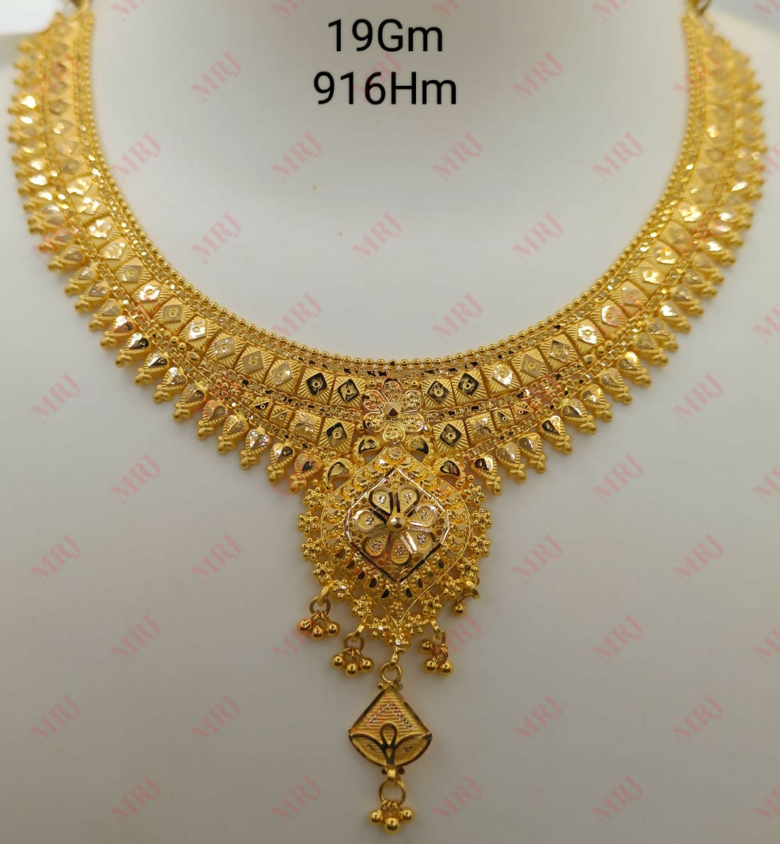 22kt Gold Necklace Sarafa Bazar India