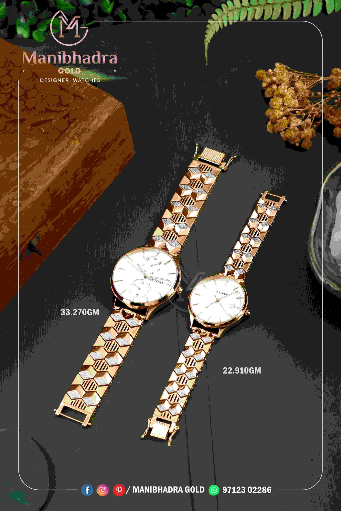 Rose Gold Watch Sarafa Bazar India