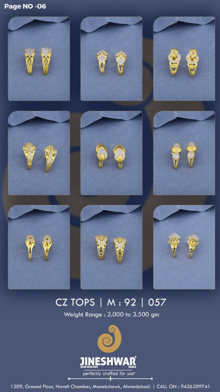 22kt CZ Tops Sarafa Bazar India