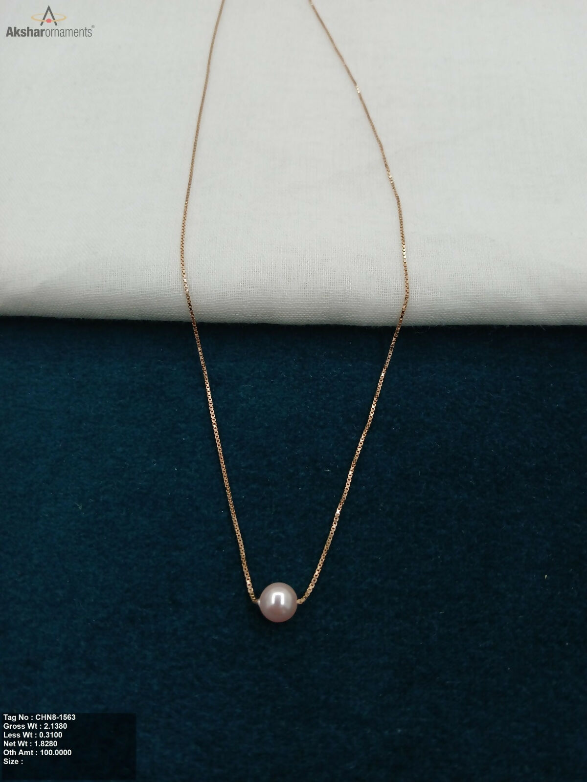 Rose Gold Ladies Chain Sarafa Bazar India