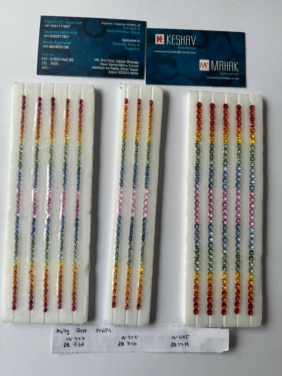 Multy Colour Natural Sapphire Heated Strip Sarafa Bazar India