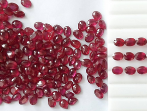 Natural Ruby GF 6x8mm Sarafa Bazar India