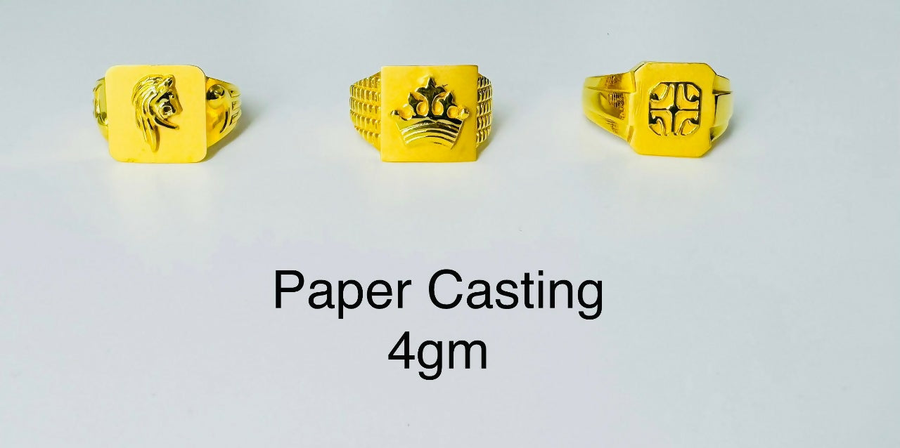 Paper Casting Gents Rings Sarafa Bazar India