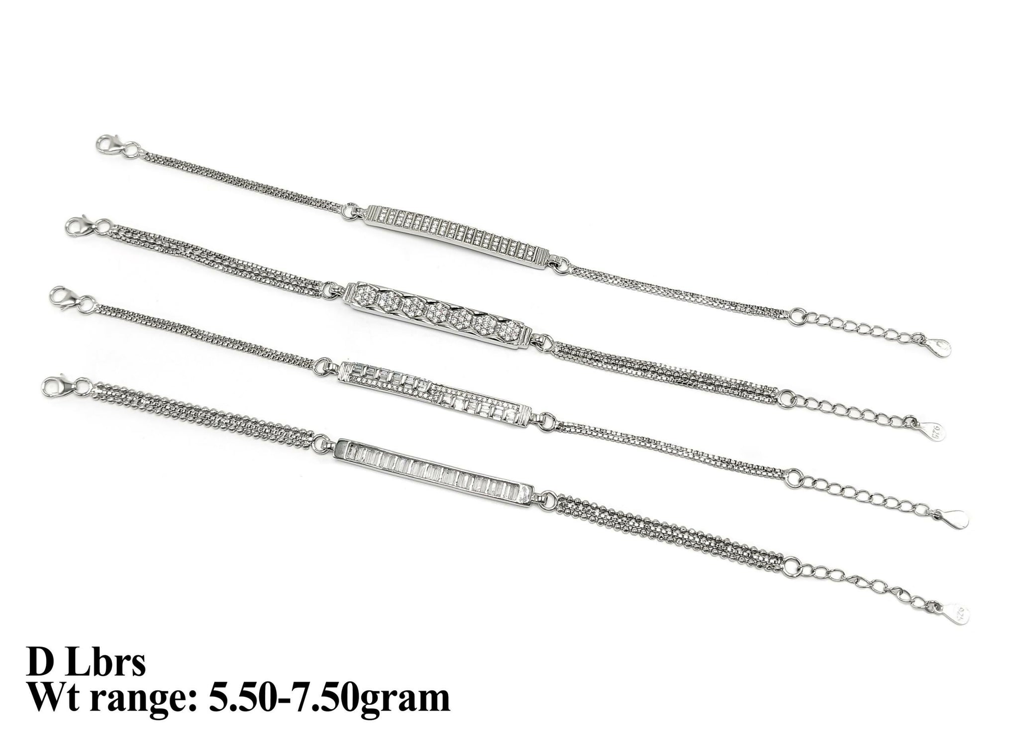 925 Silver Ladies Bracelets Sarafa Bazar India