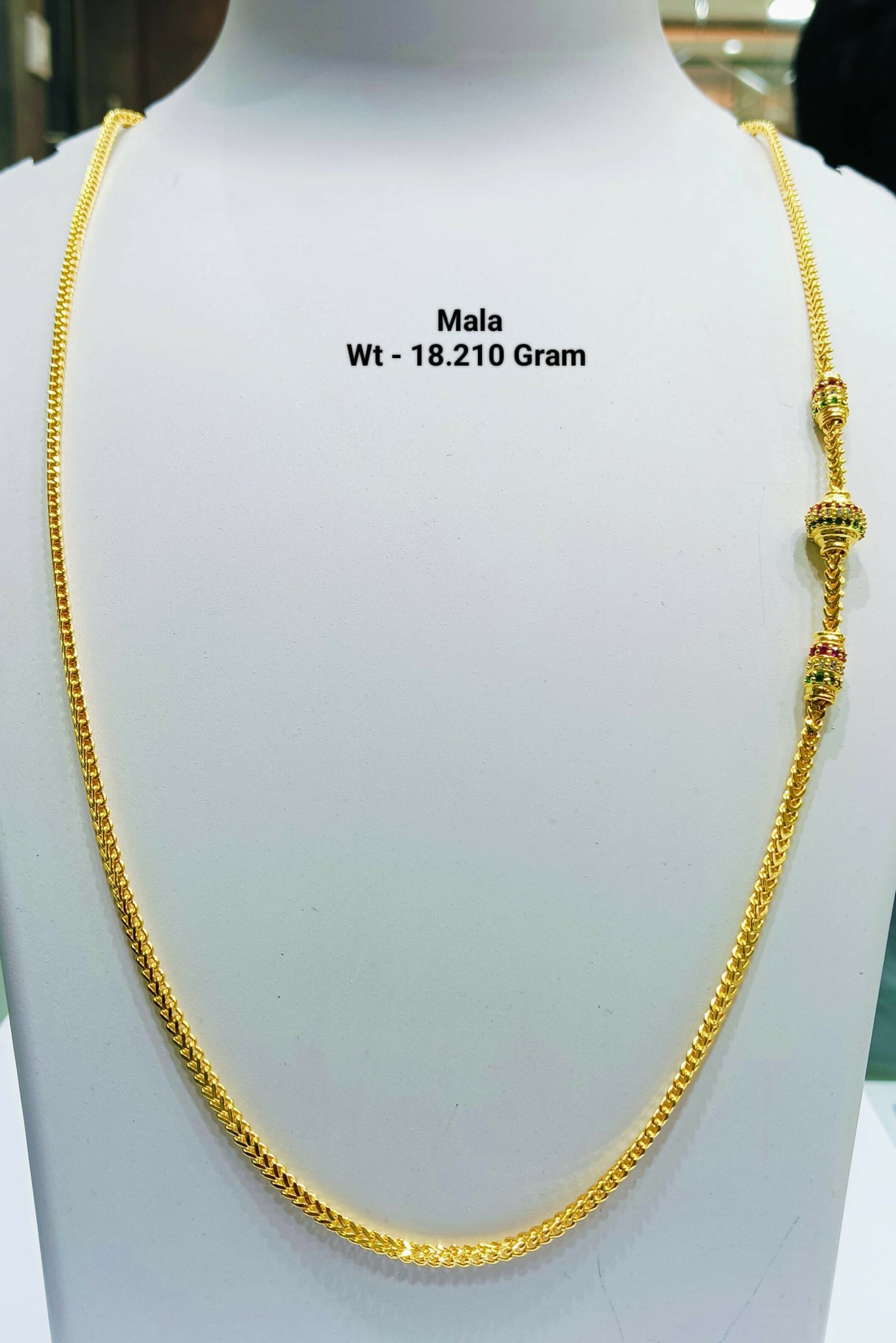 925 Silver Gold Plated Mala Sarafa Bazar India