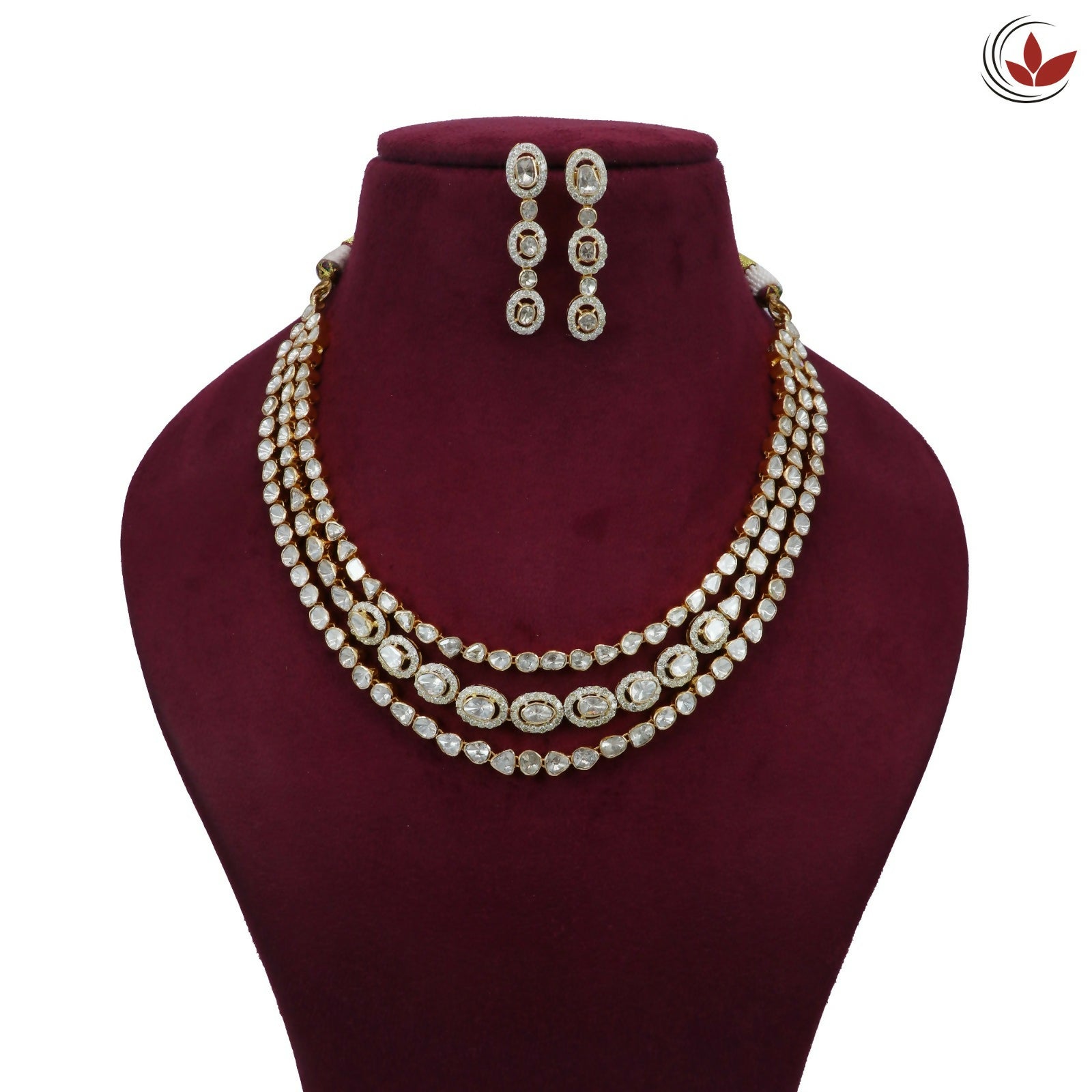 14kt Diamond Polki Necklace