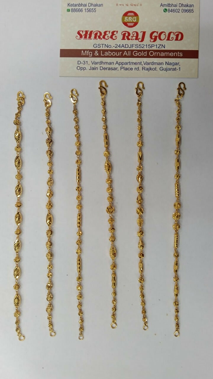 Gold Ladies Bracelets Sarafa Bazar India