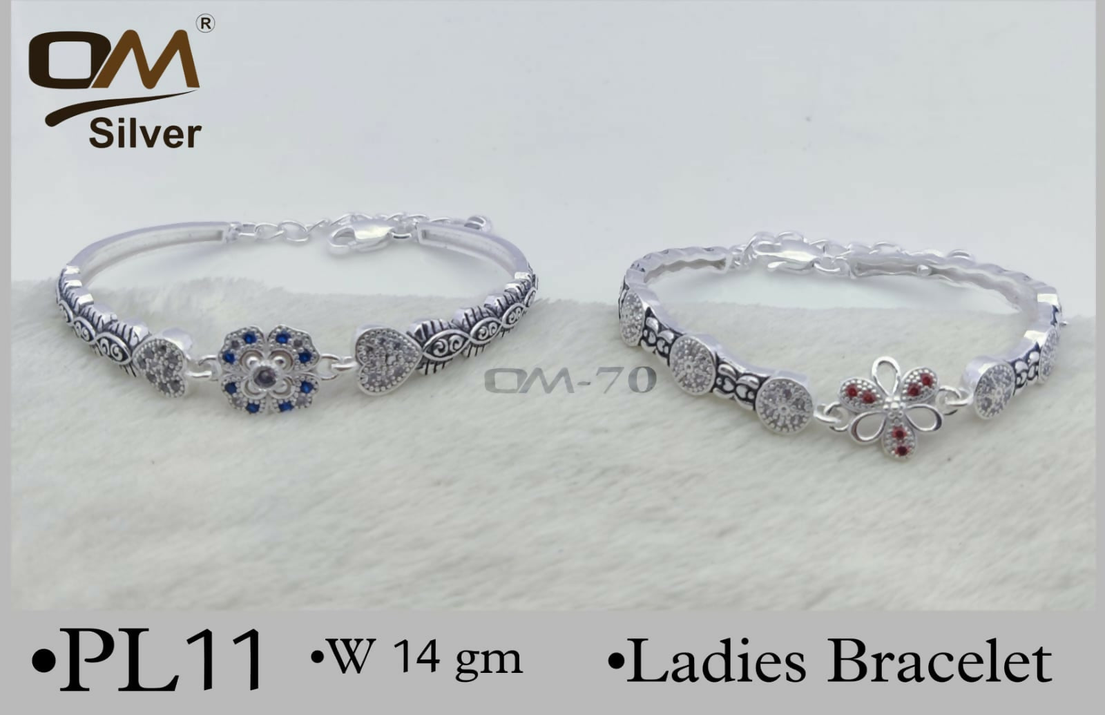 Silver Ladies Bracelet Sarafa Bazar India