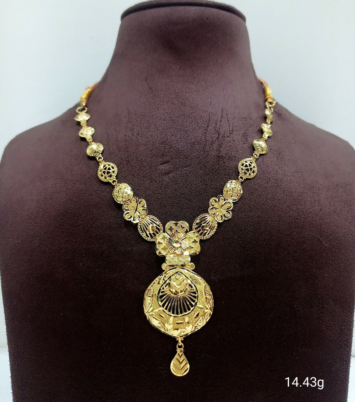 Gold Necklace Sarafa Bazar India