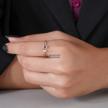 Two Stone Diamond Engagement Ring Sarafa Bazar India