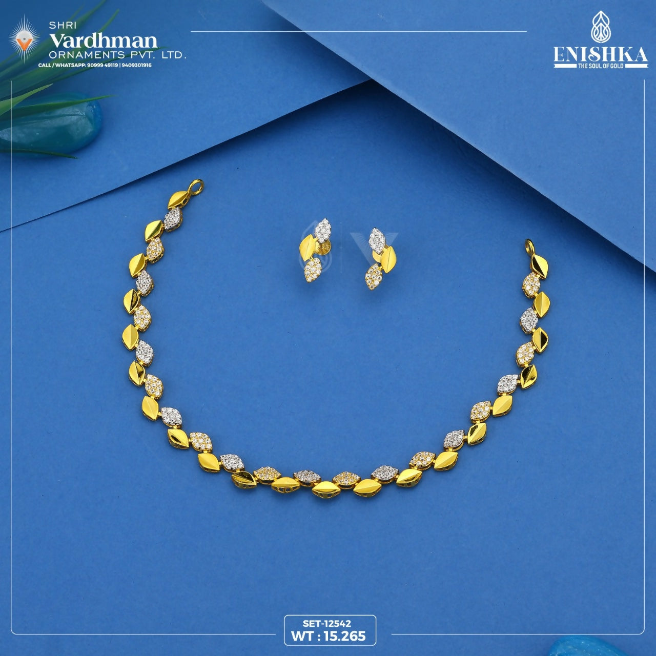 CZ Necklace Sarafa Bazar India