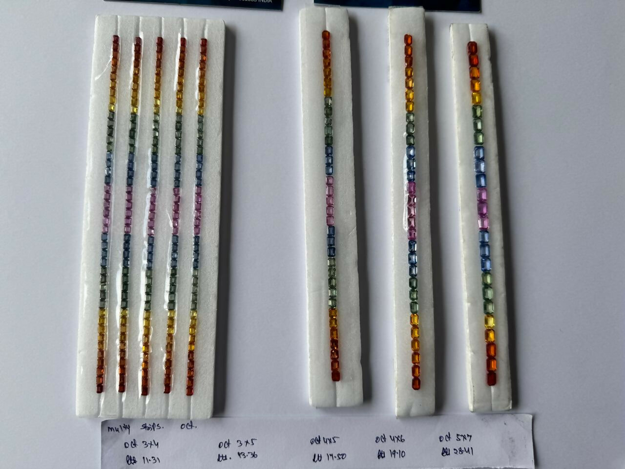 Multy Colour Natural Sapphire Heated Strip Sarafa Bazar India