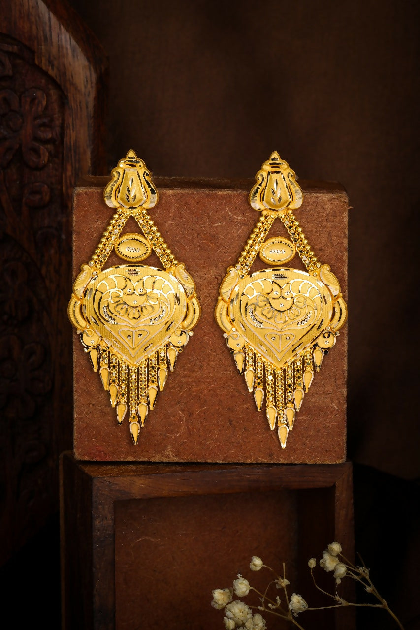 Gold Earrings Sarafa Bazar India