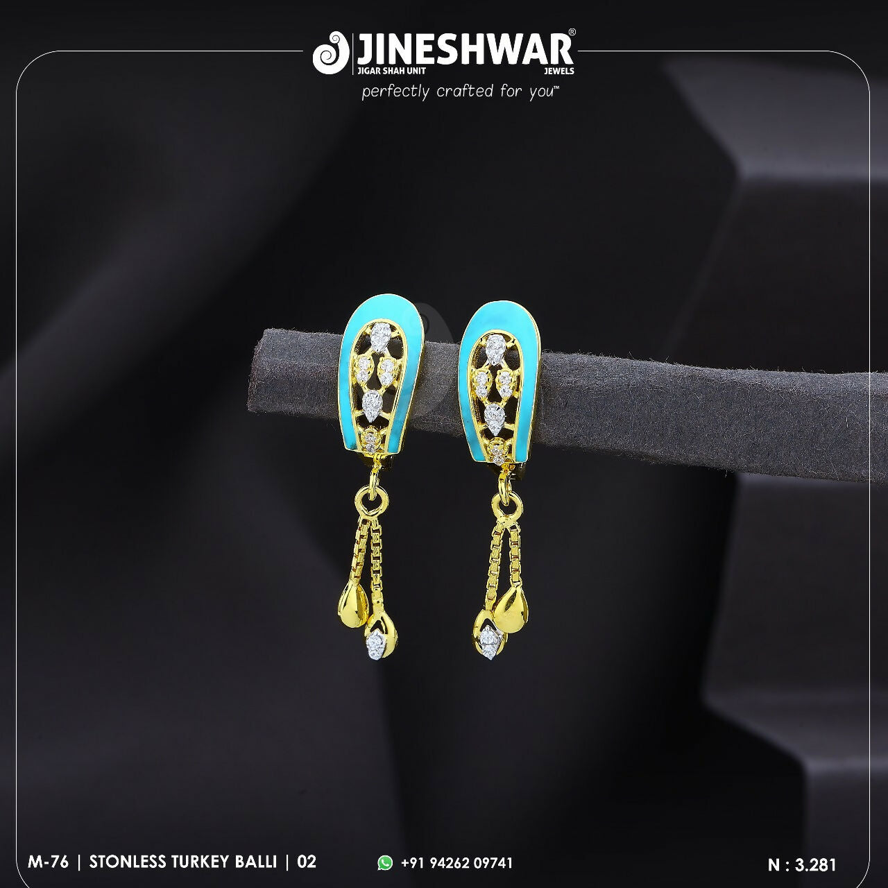 18kt Stonless Turkey Bali Sarafa Bazar India