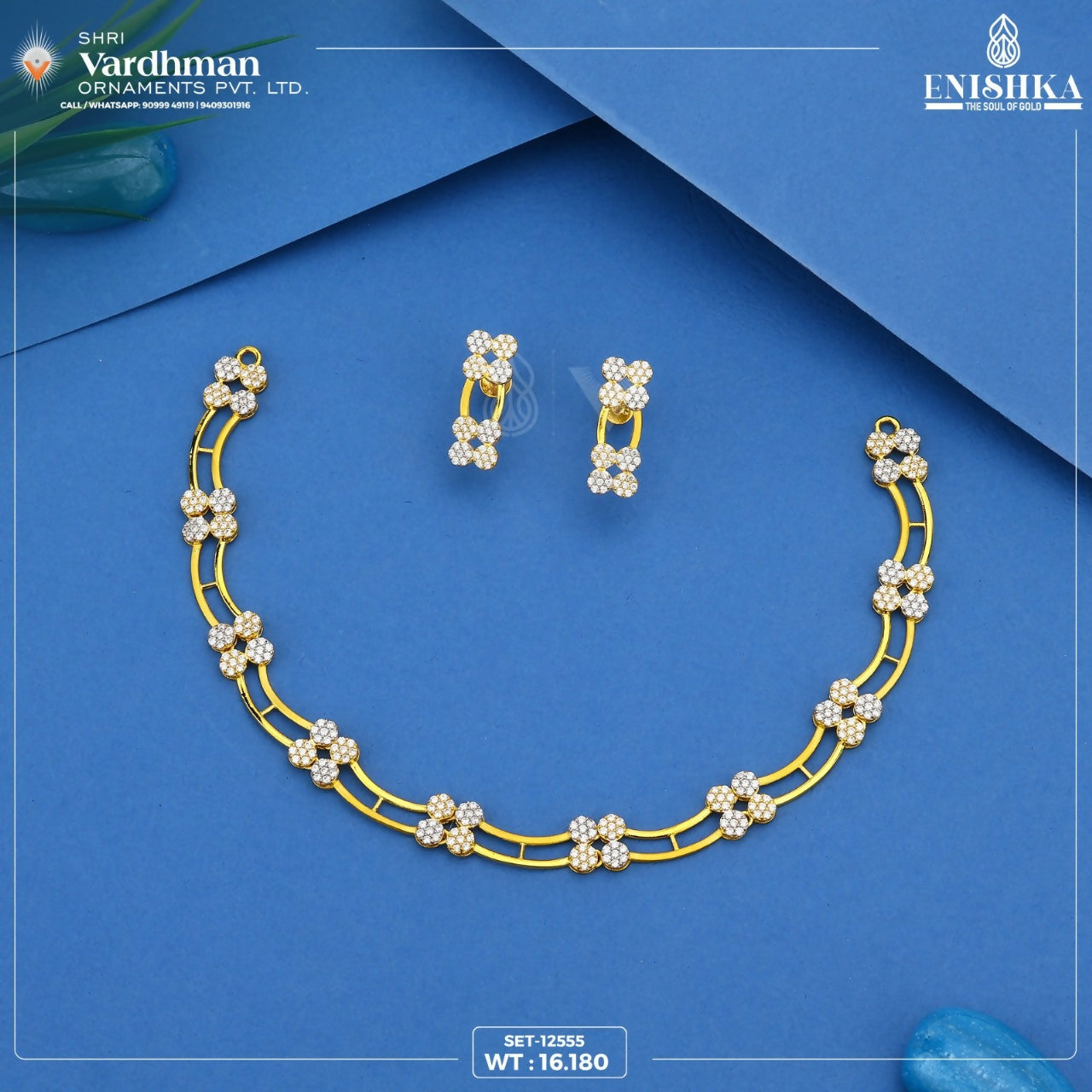 CZ Necklace Sarafa Bazar India