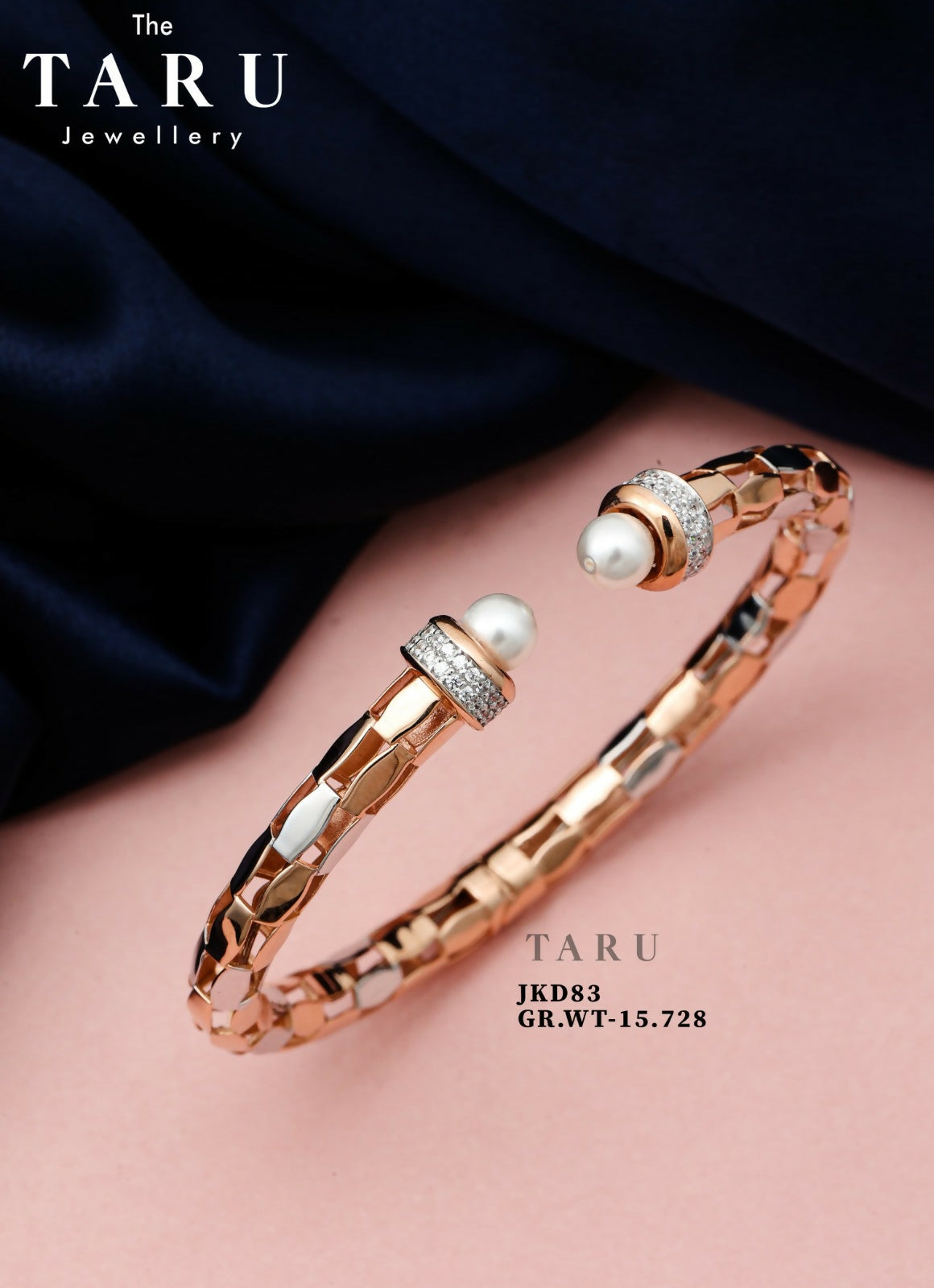 Rose Gold Ladies Bracelet Sarafa Bazar India