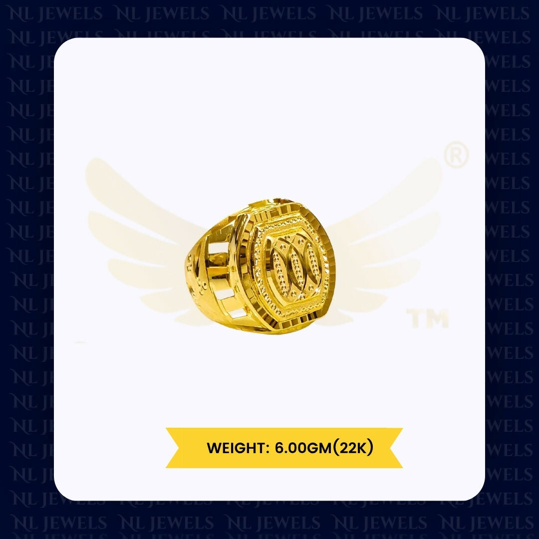 22kt Handmade Gents Ring Sarafa Bazar India