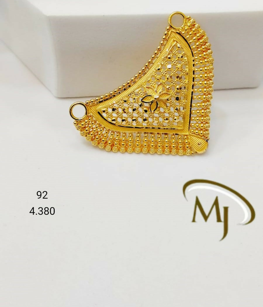 22kt Gold Mangalsutra Pendants Sarafa Bazar India