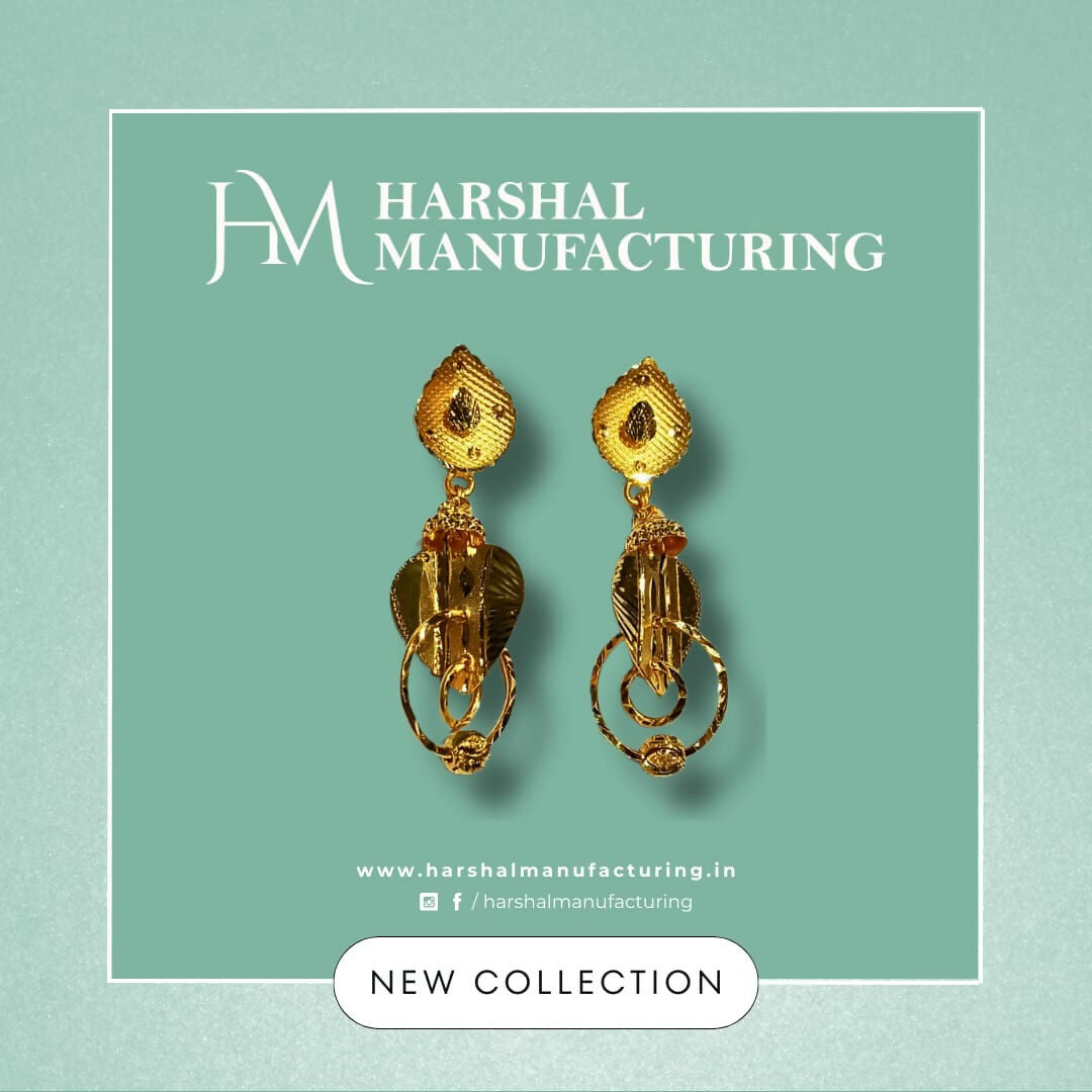 Gold Earrings Sarafa Bazar India