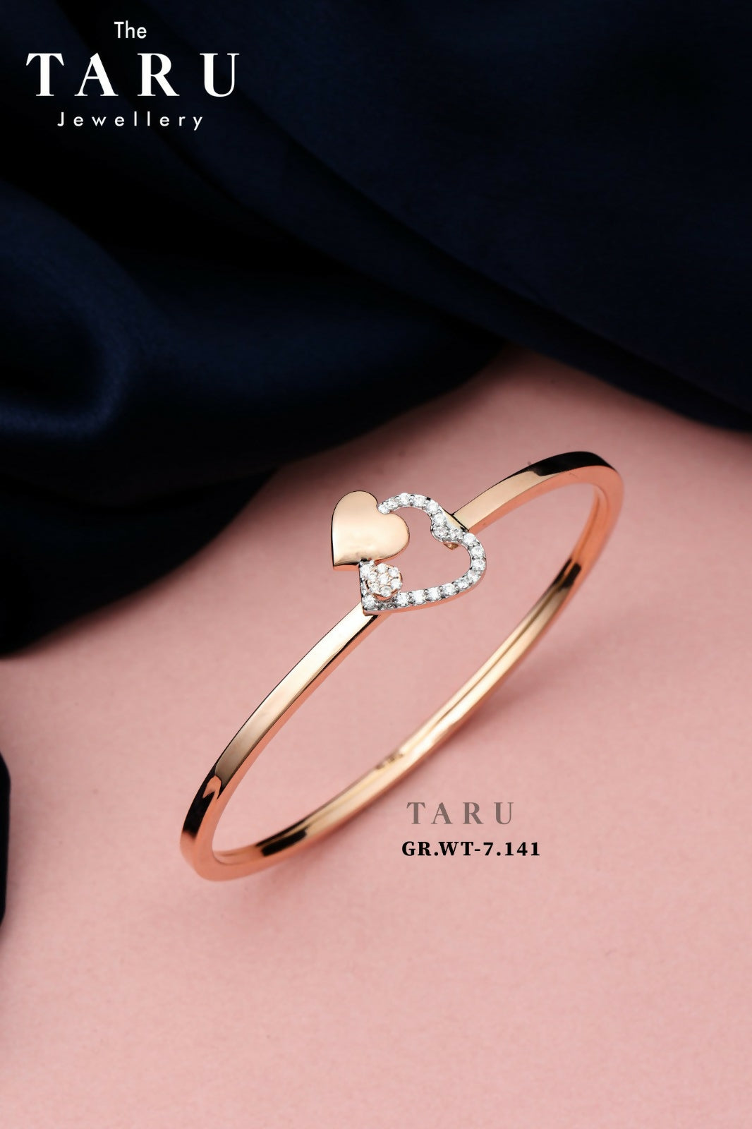 Rose Gold Ladies Bracelet Sarafa Bazar India