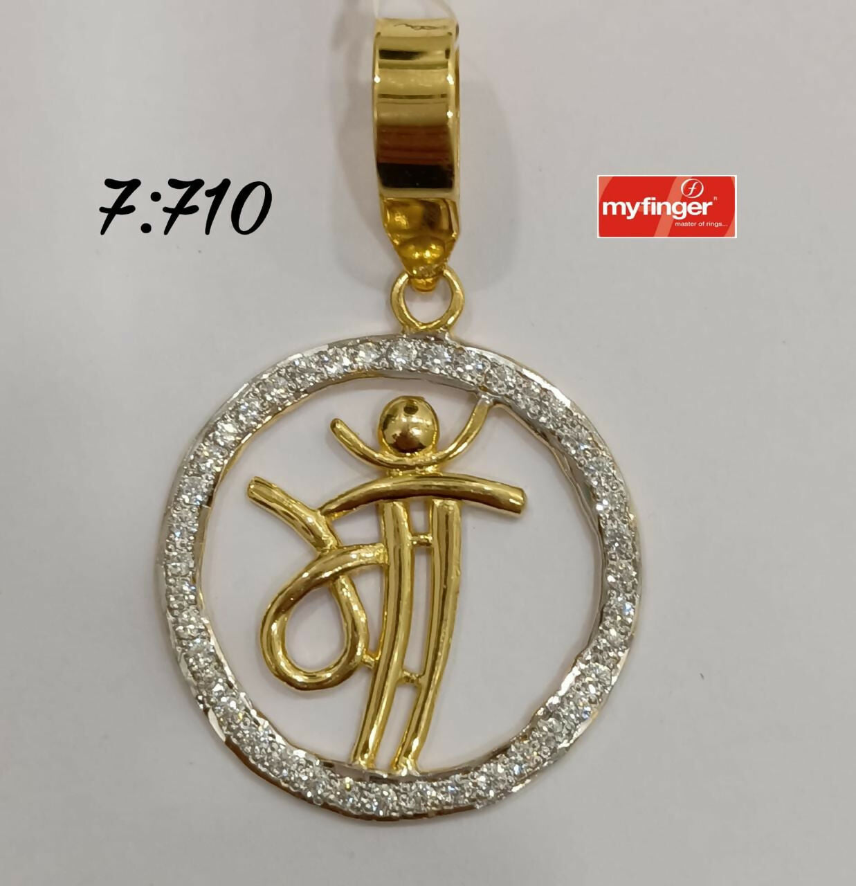 Gold Casting Pendant Sarafa Bazar India