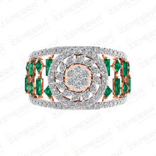 Most Loved Style Diamond Ring in 14K Rose Gold Sarafa Bazar India