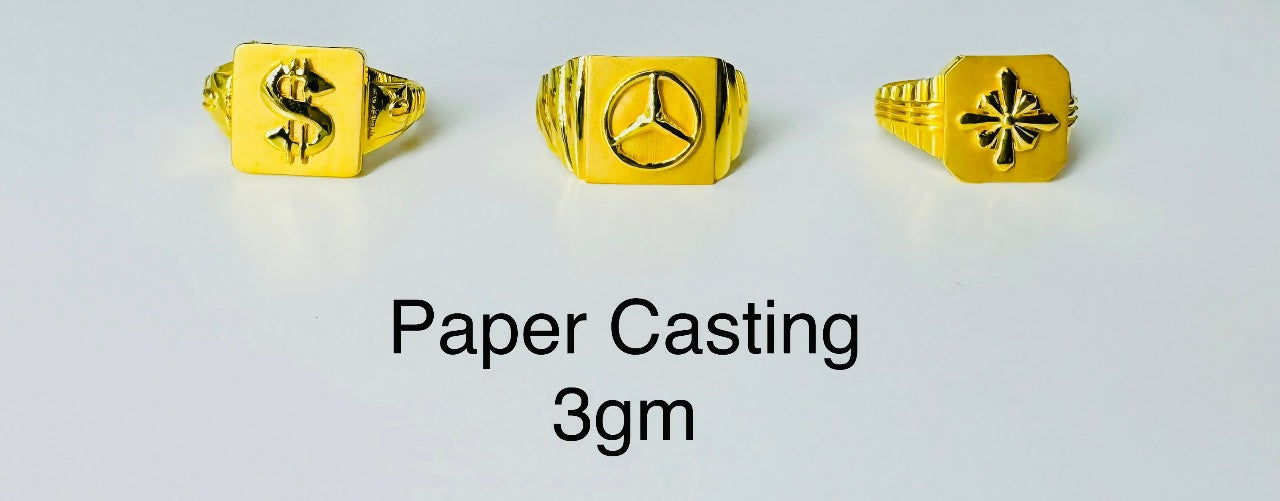 Paper Casting Gents Rings Sarafa Bazar India