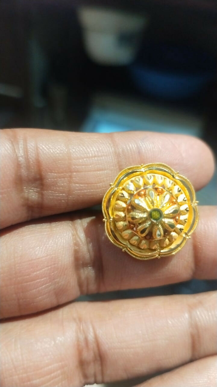 Gold Ladies Rings Sarafa Bazar India