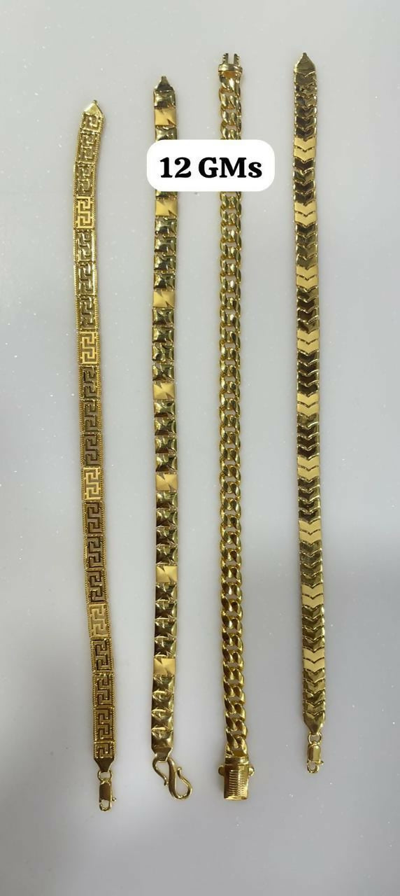 18kt & 22kt Premium Gents Bracelets Sarafa Bazar India