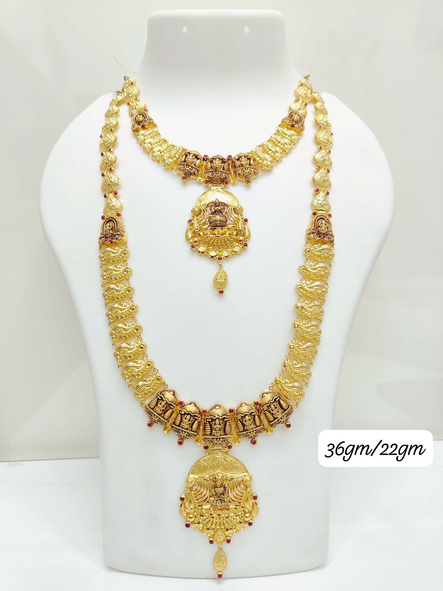 Antique Temple Necklace & Haram Sarafa Bazar India