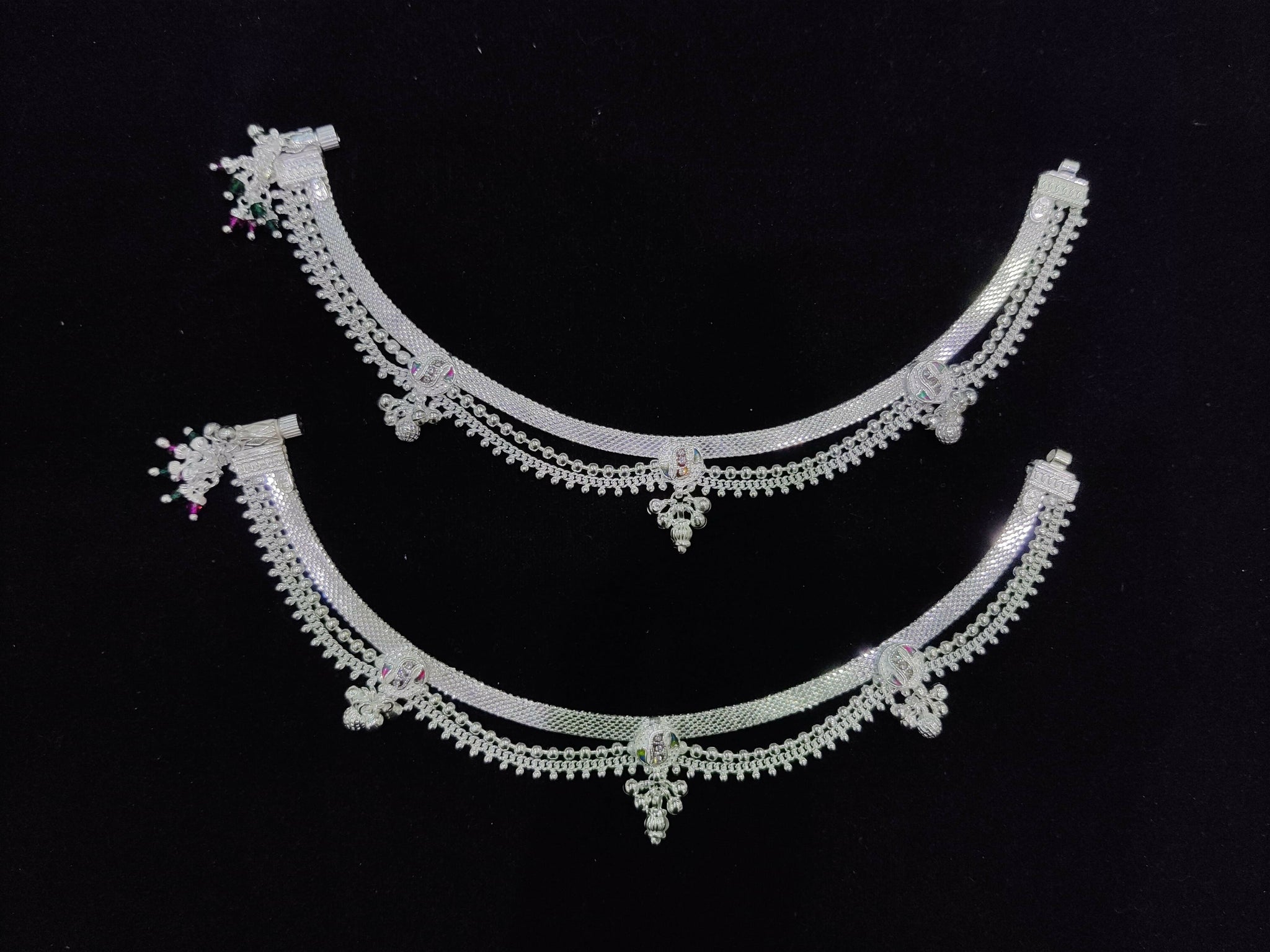 Silver Anklet Sarafa Bazar India