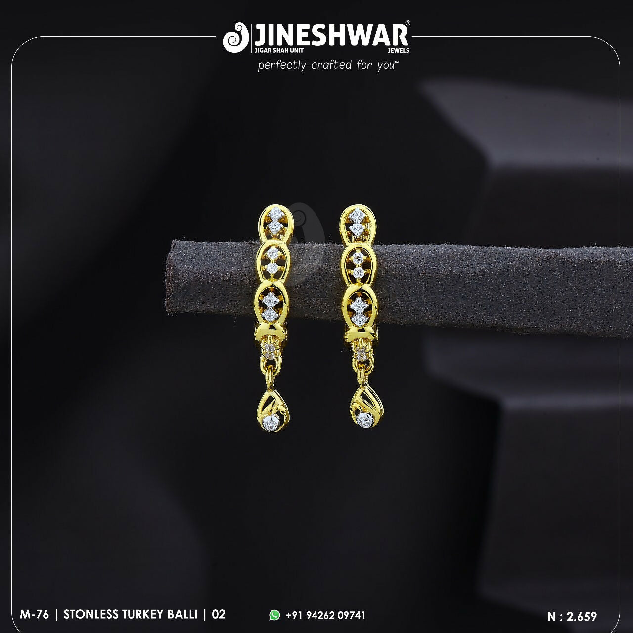 18kt Stonless Turkey Bali Sarafa Bazar India