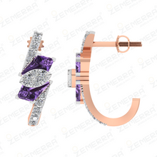 Hot Selling 14K Gold Diamond J Shape Bali New Design Sarafa Bazar India
