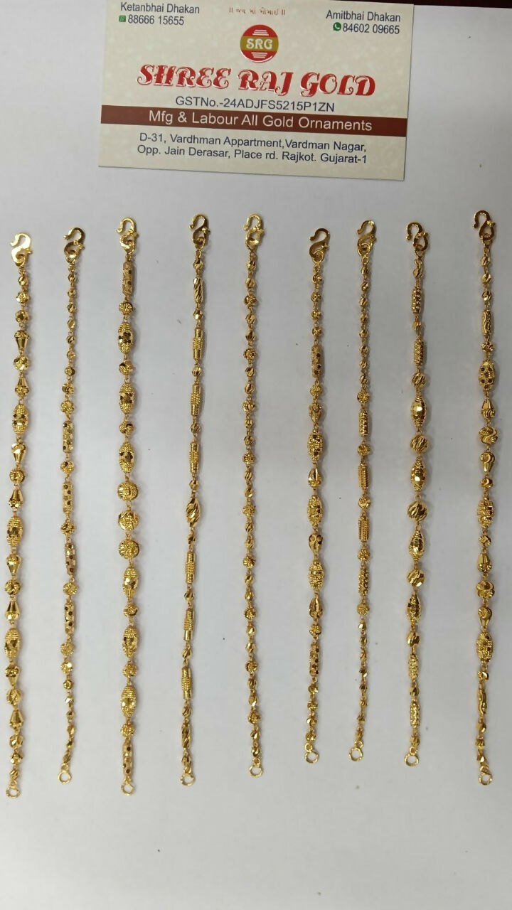 Gold Ladies Bracelets Sarafa Bazar India