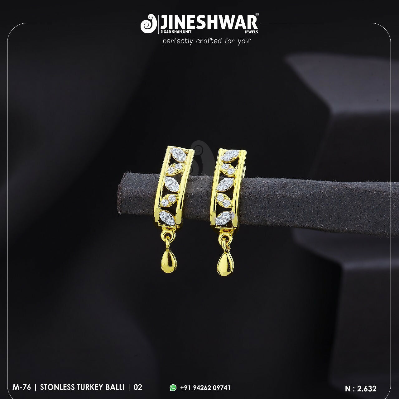 18kt Stonless Turkey Bali Sarafa Bazar India