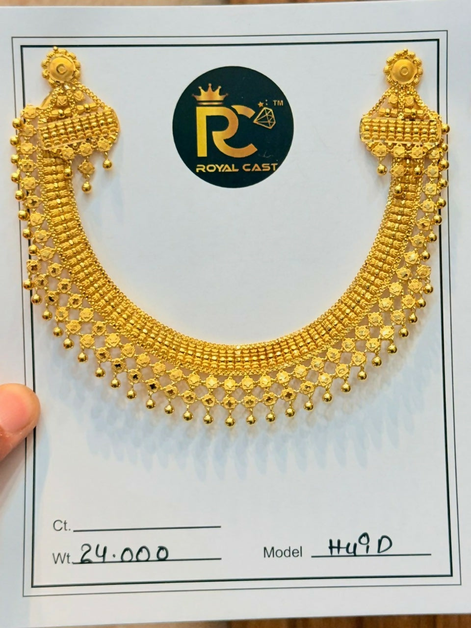 Gold Necklace Sarafa Bazar India