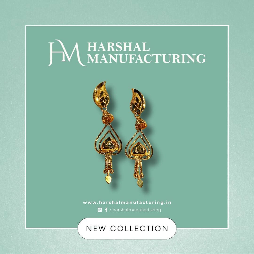 Gold Earrings Sarafa Bazar India