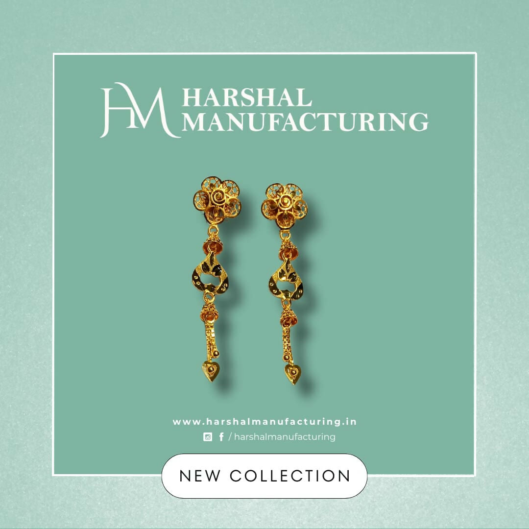 Gold Earrings Sarafa Bazar India