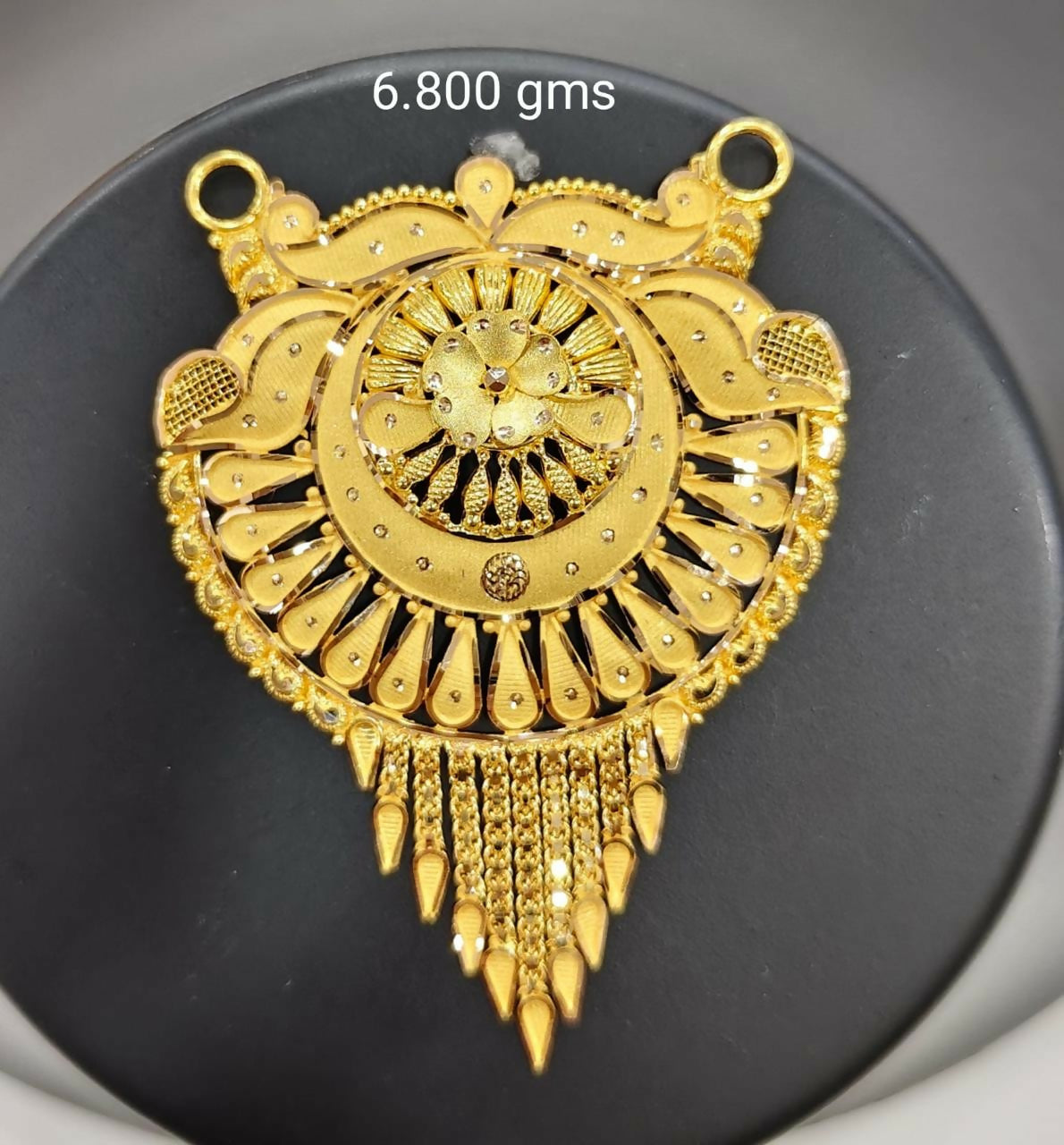 Gold Mangalsutra Pendant Sarafa Bazar India