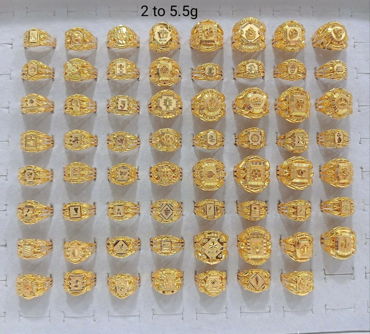 Gold Gents Rings Sarafa Bazar India