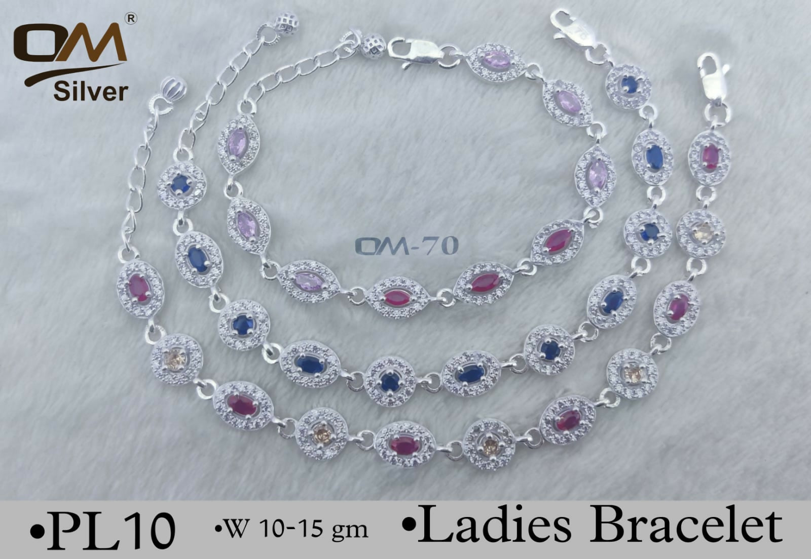Silver Ladies Bracelet Sarafa Bazar India