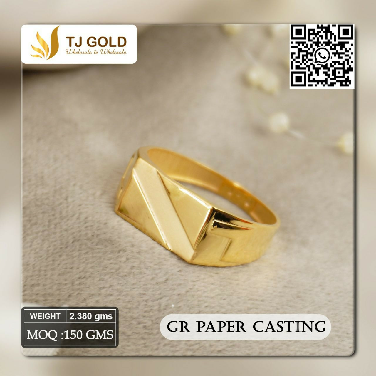 Paper Casting Gents Ring Sarafa Bazar India