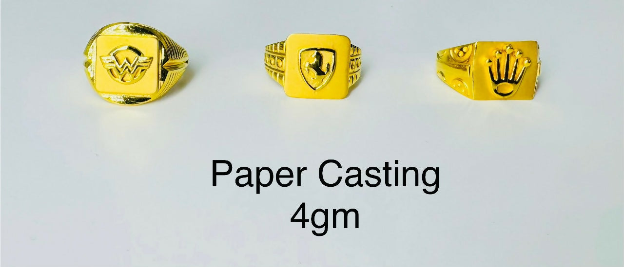 Paper Casting Gents Rings Sarafa Bazar India