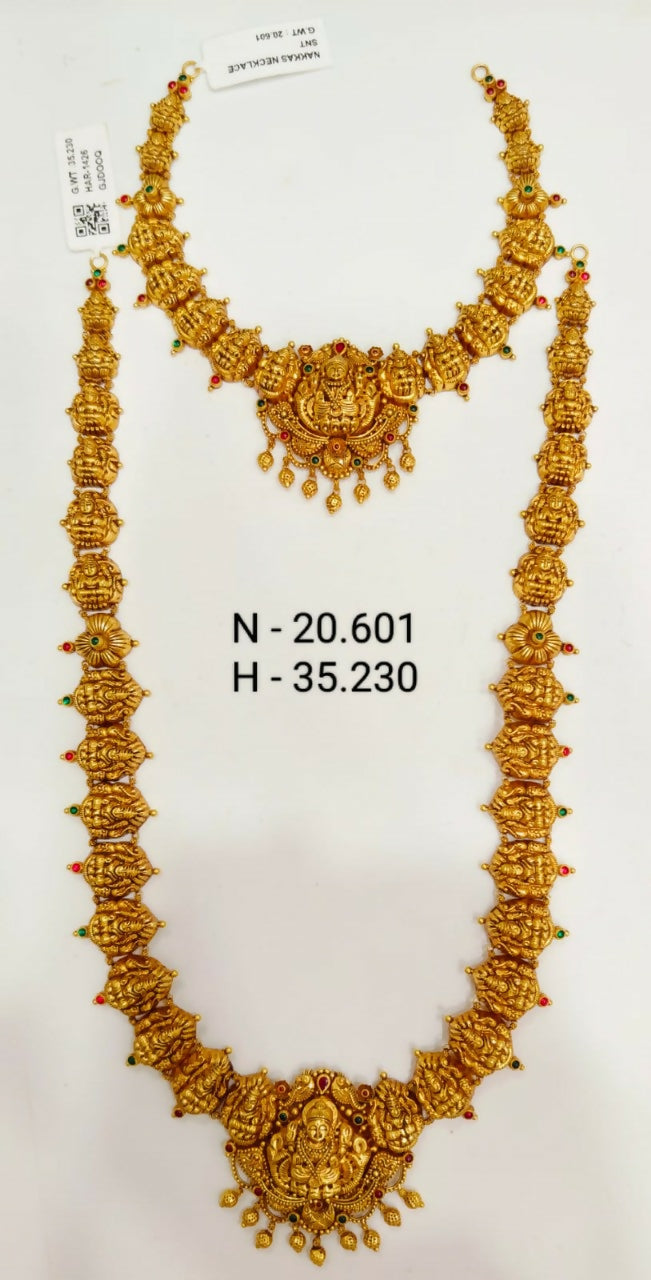 Antique Temple Necklace & Long Set 3