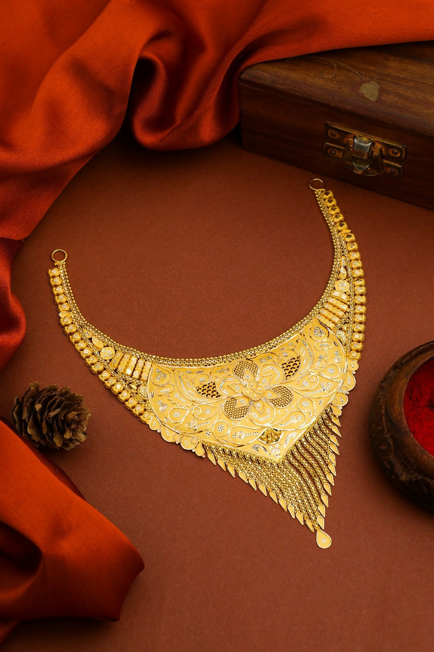 Gold Necklace Sarafa Bazar India