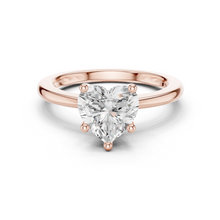 Heart Cut Lab Grown Diamond Women's Ring 9Kt Gold Sarafa Bazar India