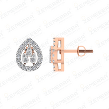 14K Rose Gold Diamond Fancy Mangalsutra Set Sarafa Bazar India